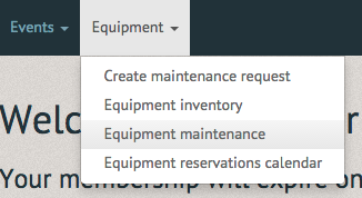 End User Equipment drop down menu maintenance.png