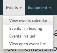 Events Drop down View Events Calendar.png